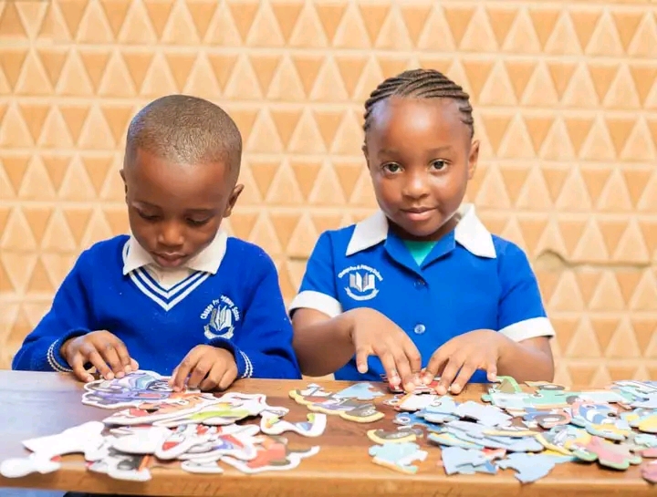 Children learning through play at Chango School